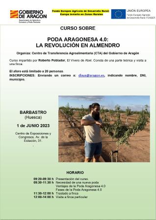 Imagen Curso de Poda Aragonesa 4.0 en almendro.