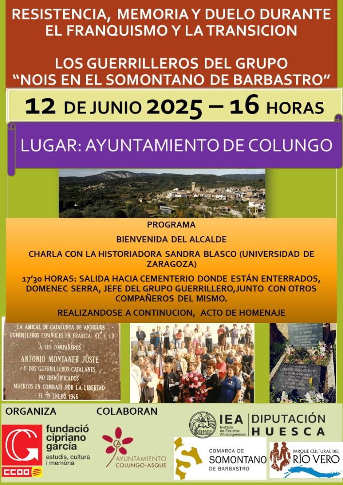 Imagen Conferencia a cargo de Sandra Blasco - Los guerrilleros del grupo 