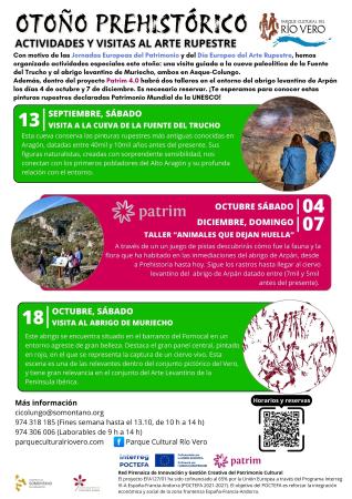 Imagen Horarios Otoño 2025. Actividades y Visitas al Centro de Arte Rupestre en...