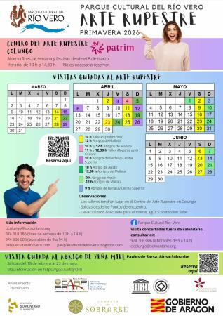 Imagen Actividades y Visitas al Centro de Arte Rupestre en Colungo. Primavera...