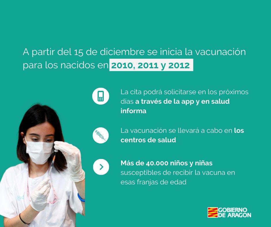 Imagen Abiertas las agendas para la vacunación frente al COVID-19 de los niños y niñas nacidas en 2010, 2011 y 2012