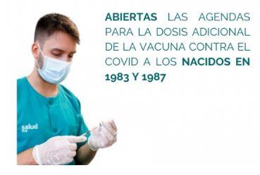 Imagen Abiertas las citas de la dosis de refuerzo contra el COVID-19 para los nacidos entre 1983 y 1987 Sanidad